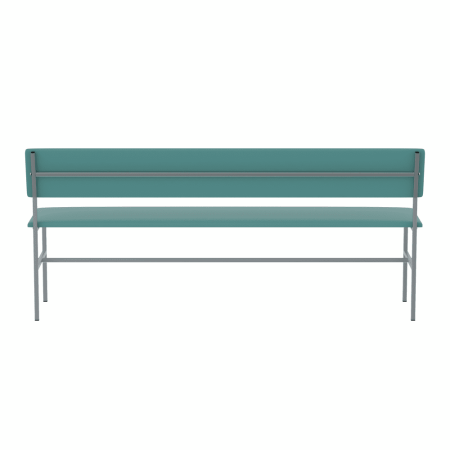 Банкетка медицинская со спинкой БМС